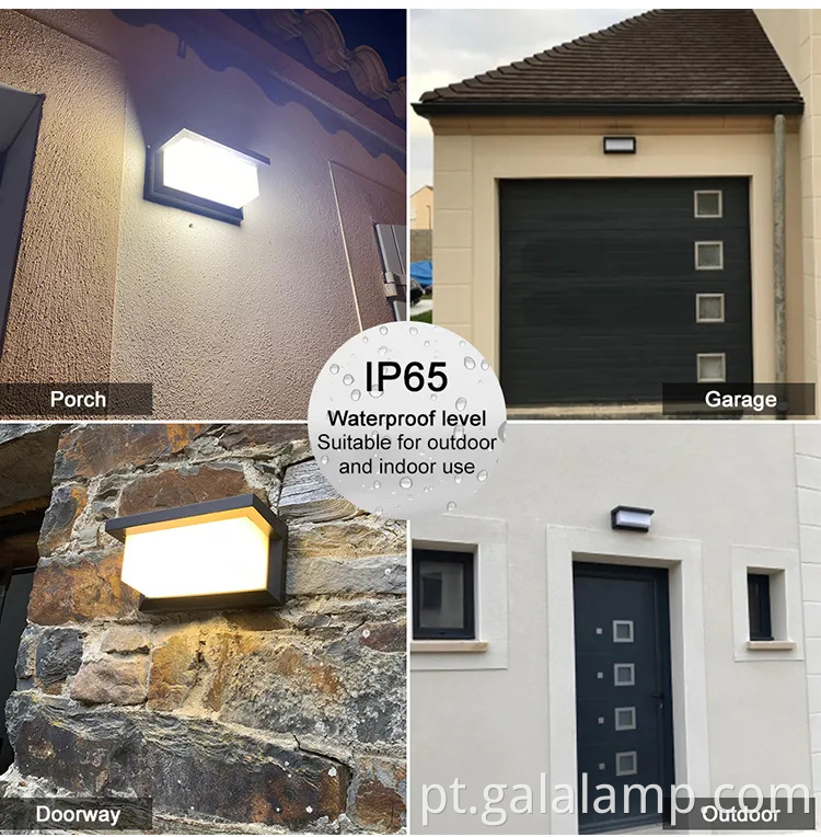 Luz de parede externa à prova d'água 24W para jardins elegantes